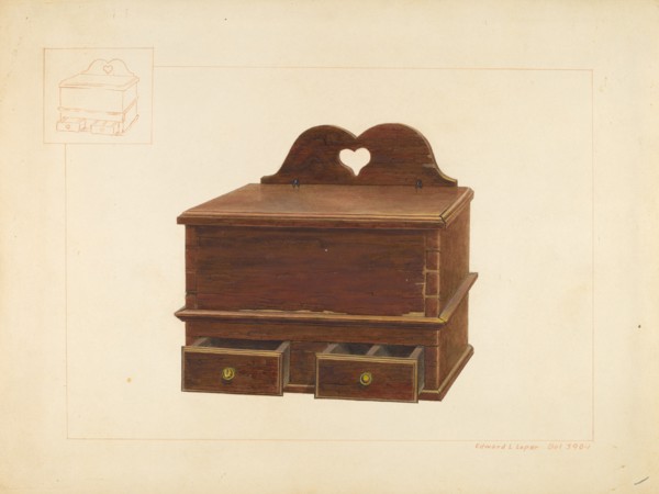Cabinet Spice Box, c. 1938. Creator: Edward L Loper.