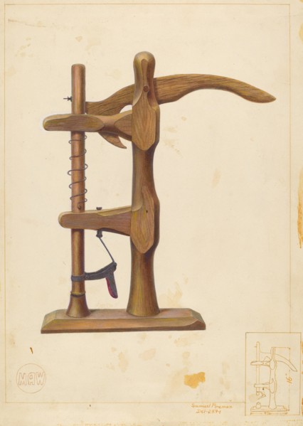 Cancelling Machine, c. 1938. Creator: Samuel Fineman.