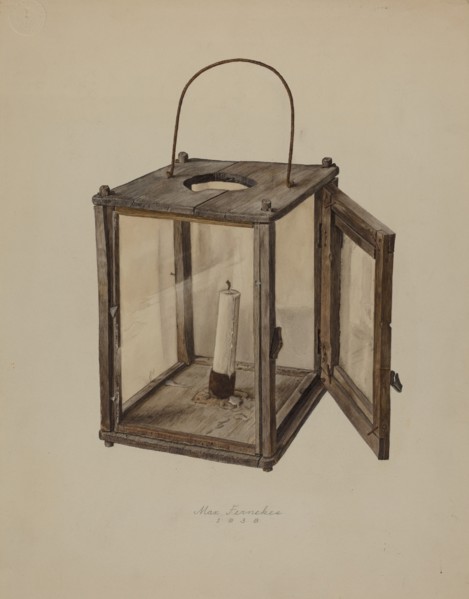 Candle Lantern, 1938. Creator: Max Fernekes.