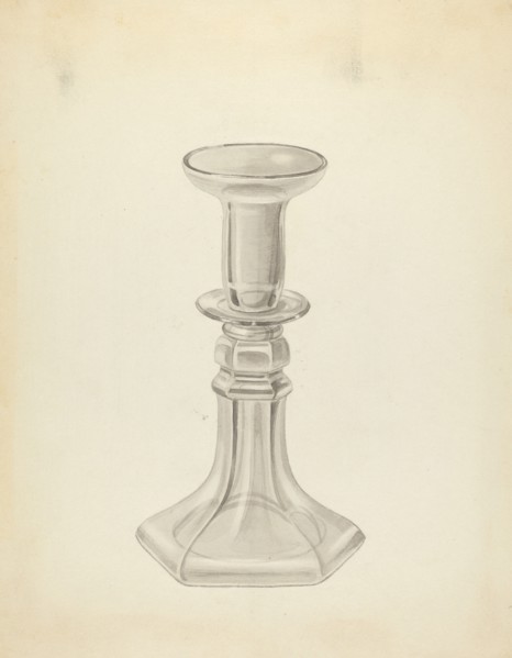 Candlestick, c. 1937. Creator: John Fisk.