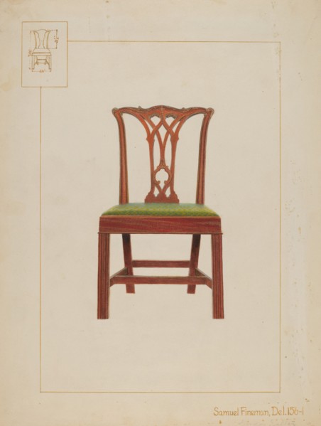 Chair, 1937. Creator: Samuel Fineman.