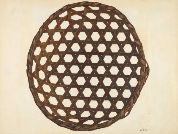Cheese Basket, c. 1941. Creator: George File.