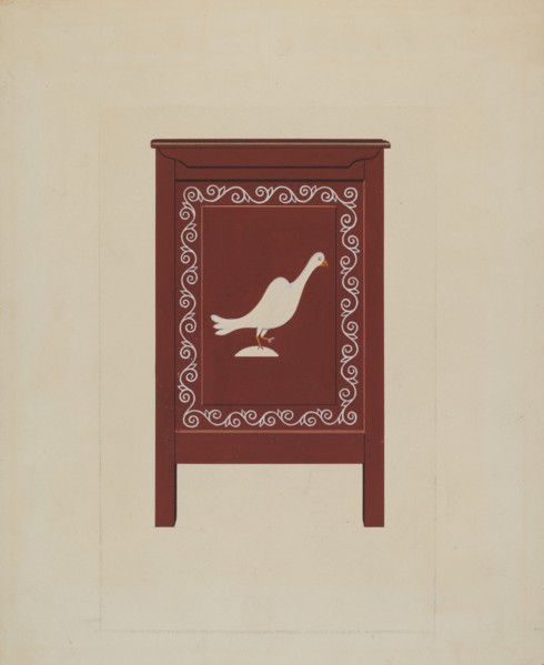 Chest (Side View), 1936. Creator: Lawrence Flynn.