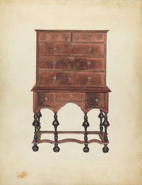 Chest of Drawers, c. 1939. Creator: Harry Eisman.