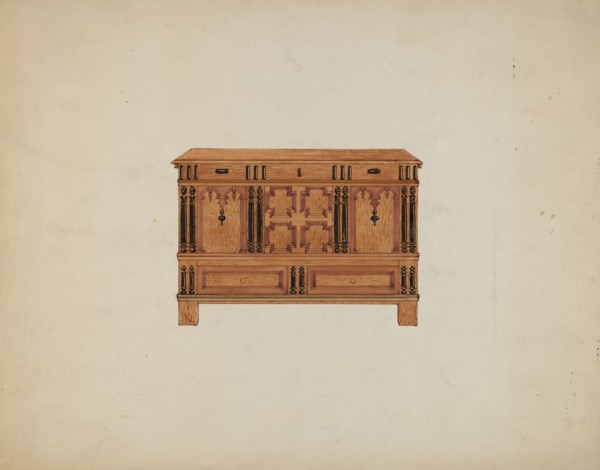Chest with Two Drawers, c. 1937. Creator: Isabella Ruth Doerfler.