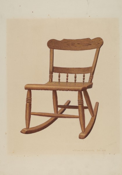 Child's Rocking Chair, c. 1939. Creator: William H Edwards.