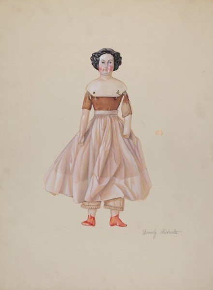 China-Headed Doll, c. 1936. Creator: Beverly Chichester.