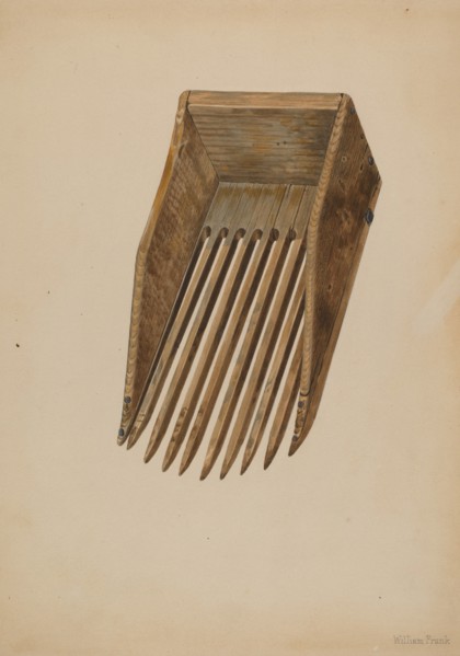 Cranberry Harvesting Scoop, c. 1942. Creator: William Frank.
