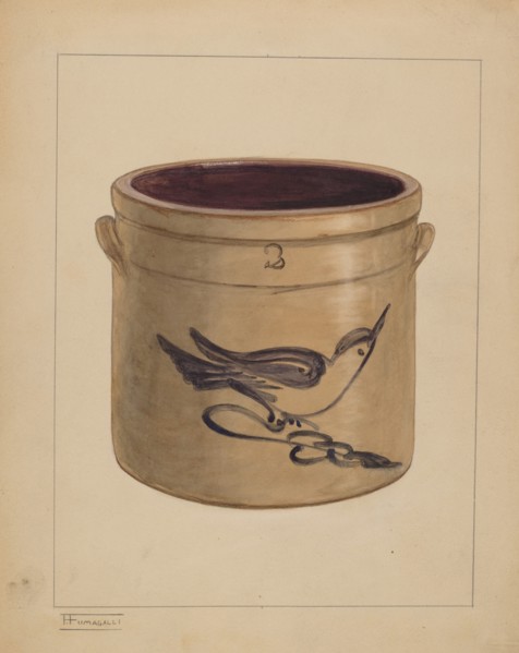 Crock, c. 1938. Creator: Frank Fumagalli.