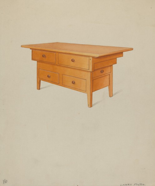 Dairy Counter, 1935/1942. Creator: Lawrence Foster.