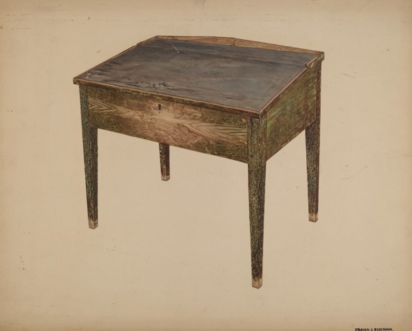 Desk, c. 1939. Creator: Frank Eiseman.