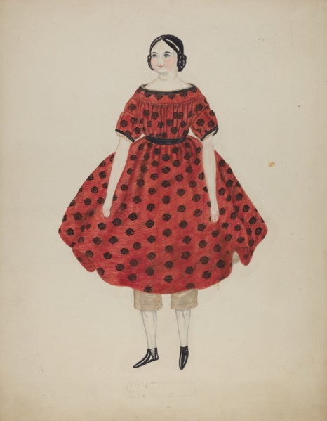Doll with China Head, 1935/1942. Creator: Mary Fitzgerald.
