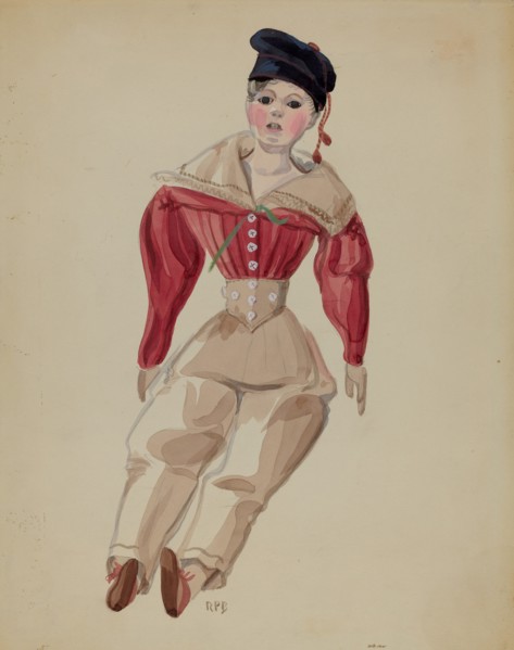 Doll, c. 1936. Creator: Raoul Du Bois.