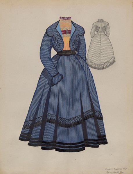Dress, 1936. Creator: Marie Famularo.