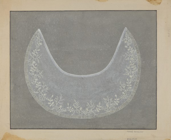 Embroidered Collar, c. 1936. Creator: Marie Famularo.