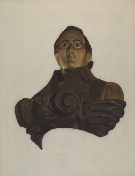 Figurehead, c. 1936. Creator: Betty Fuerst.