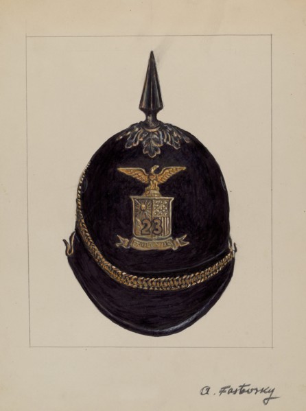 Full Dress Helmet, c. 1936. Creator: Aaron Fastovsky.