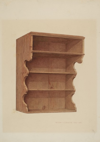 Hanging Shelf, c. 1939. Creator: William H Edwards.
