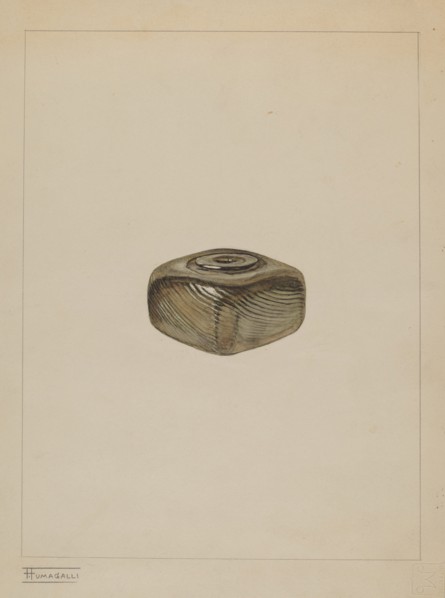 Inkwell, c. 1937. Creator: Frank Fumagalli.