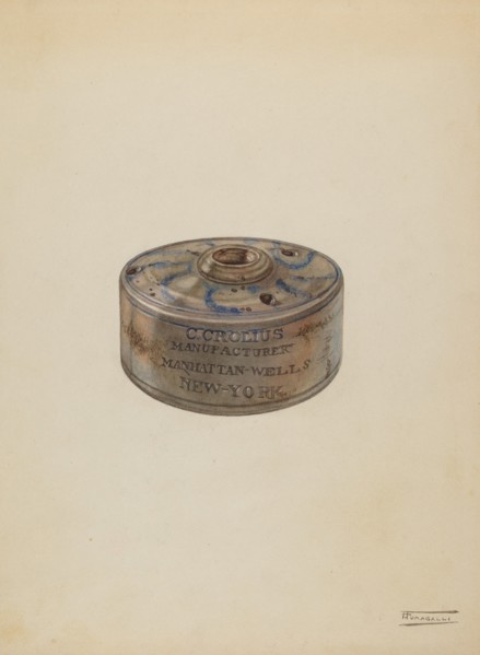 Inkwell, c. 1938. Creator: Frank Fumagalli.
