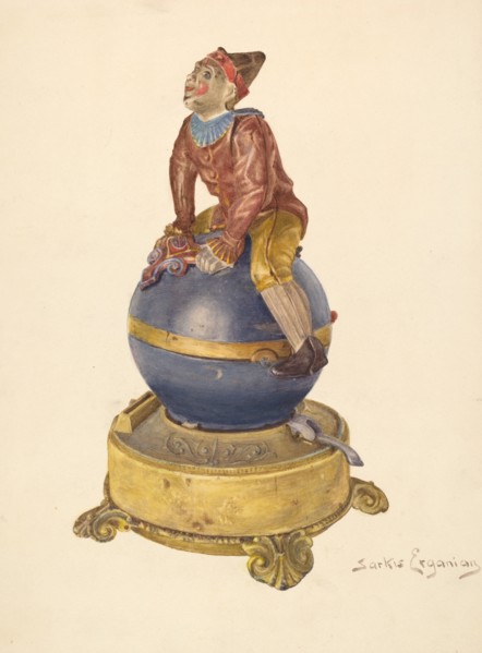 Iron Toy Bank, c. 1940. Creator: Sarkis Erganian.