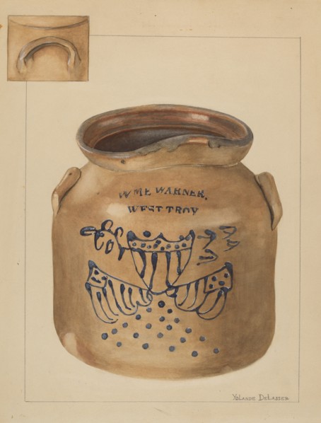 Jar, c. 1936. Creator: Yolande Delasser.