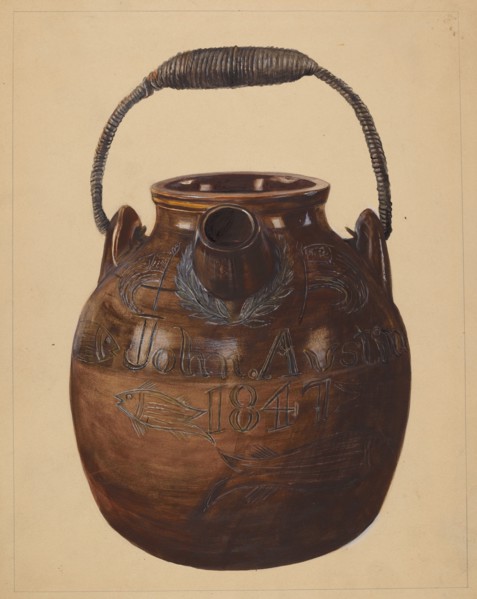 Jug for Batter, c. 1936. Creator: Yolande Delasser.