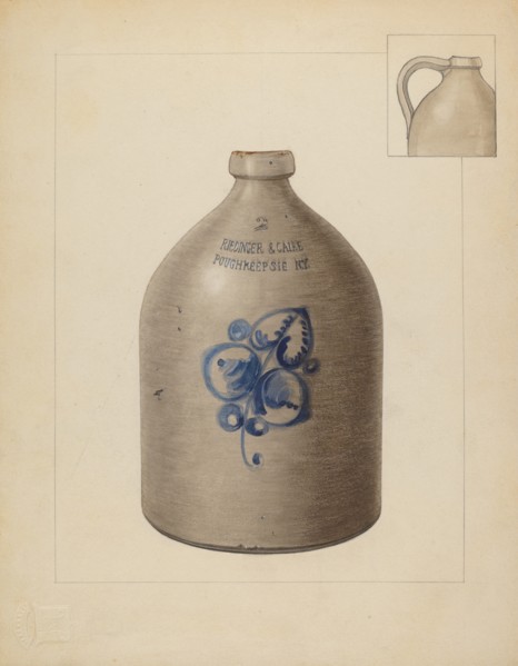 Jug, 1937. Creator: John Fisk.