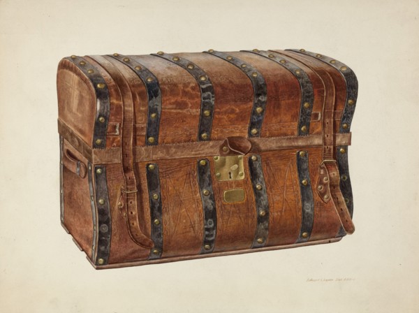 Large Trunk, c. 1940. Creator: Edward L Loper.