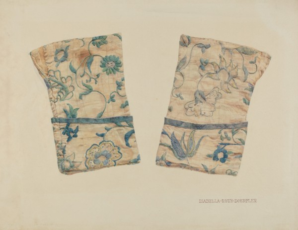 Linen Cuffs, 1935/1942. Creator: Isabella Ruth Doerfler.