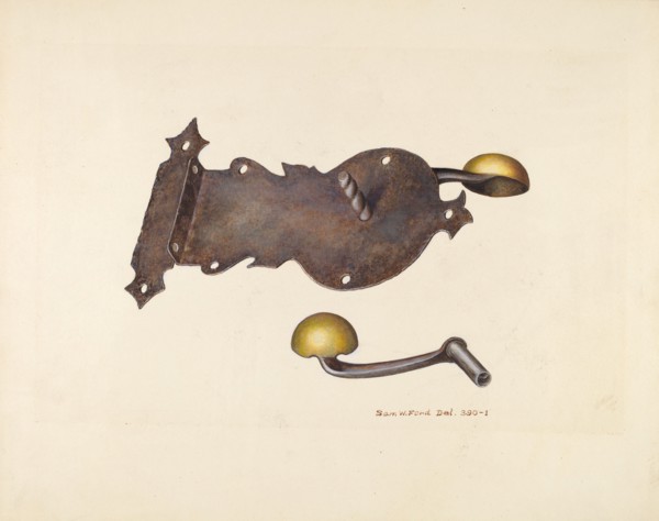 Lock and Key, c. 1939. Creator: Samuel W. Ford.