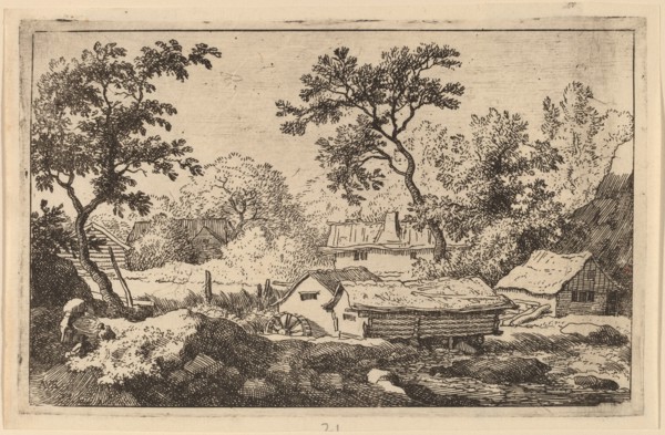 Mill below a Waterfall, probably c. 1645/1656. Creator: Allart van Everdingen.