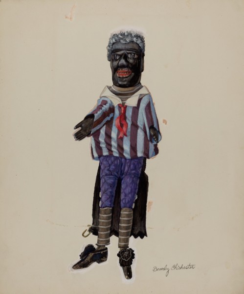 Minstrel Hand Puppet, c. 1936. Creator: Beverly Chichester.