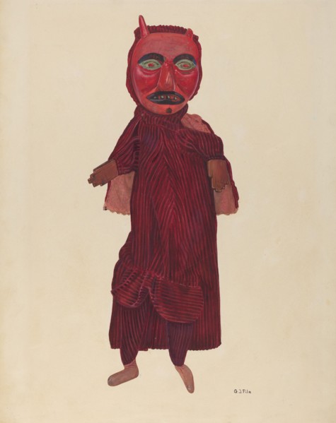 Old Nick, the Devil, c. 1937. Creator: George File.