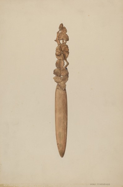 Paper Knife, c. 1938. Creator: Max Fernekes.