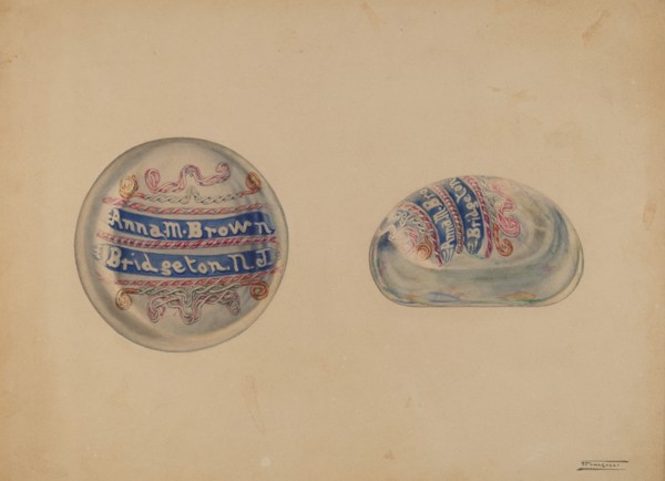 Paper Weight, c. 1937. Creator: Frank Fumagalli.