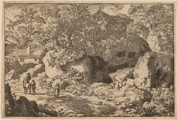 Peasant on Horseback, probably c. 1645/1656. Creator: Allart van Everdingen.