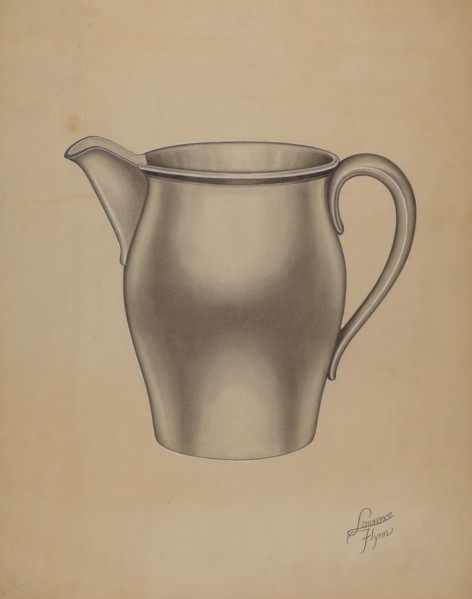 Pewter Pitcher, 1935/1942. Creator: Lawrence Flynn.