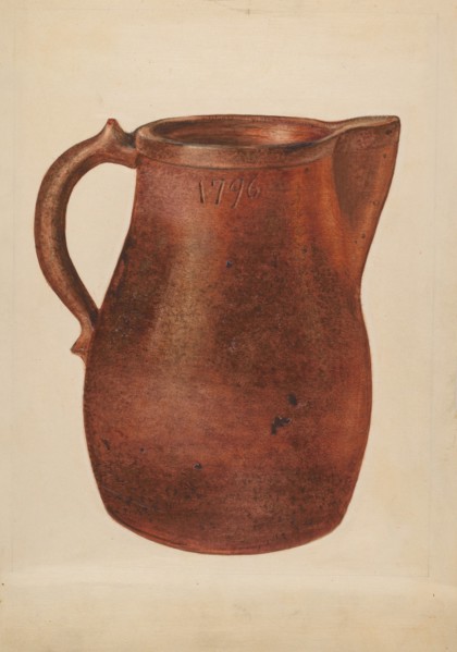 Pitcher, c. 1936. Creator: Yolande Delasser.