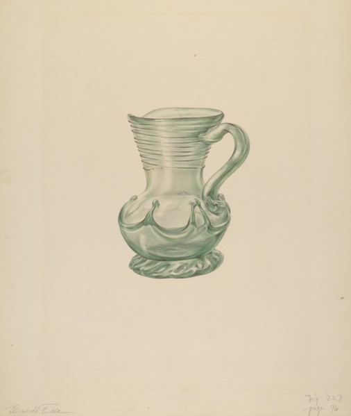 Pitcher, c. 1939. Creator: Elisabeth Fulda.