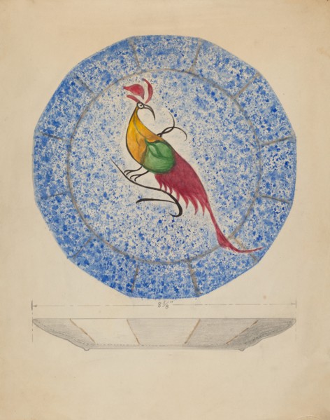 Plate, c. 1936. Creator: Albert Eyth.