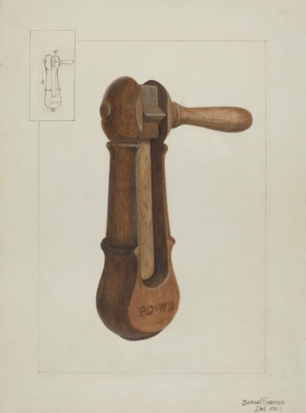 Police Rattle, c. 1936. Creator: Samuel Fineman.