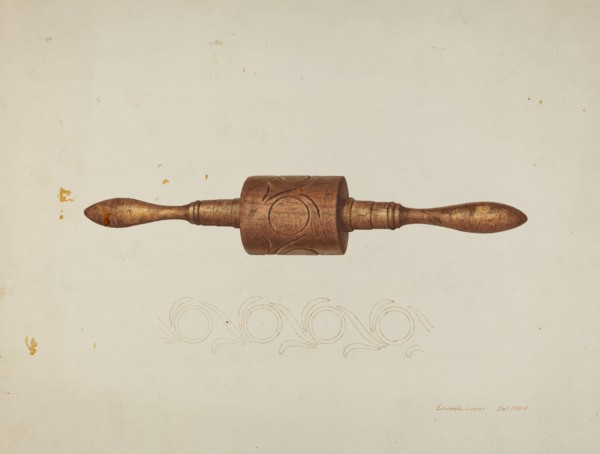 Rolling Pin, c. 1940. Creator: Edward L Loper.