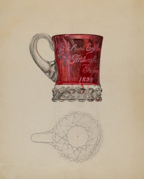 Ruby Mug, c. 1936. Creator: Albert Eyth.