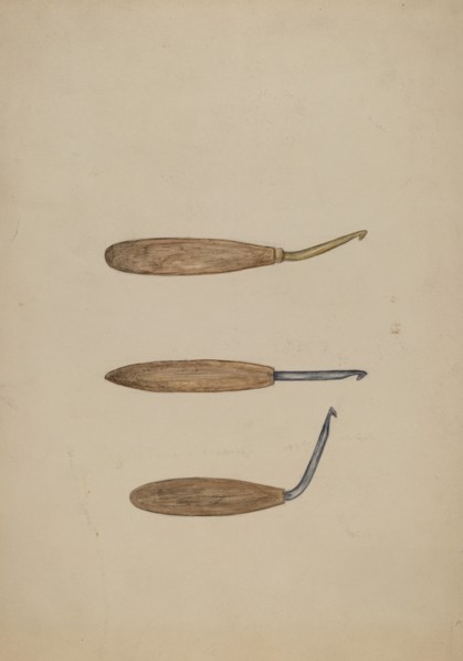 Rug Hooks, c. 1941. Creator: Mary Fitzgerald.
