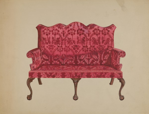 Settee, 1936. Creator: John Dieterich.