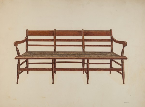 Settee, 1940. Creator: Harry Eisman.