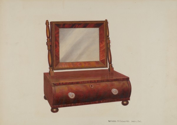Shaving Stand, c. 1938. Creator: William H Edwards.