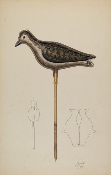 Snipe Decoy, 1941. Creator: Lawrence Flynn.