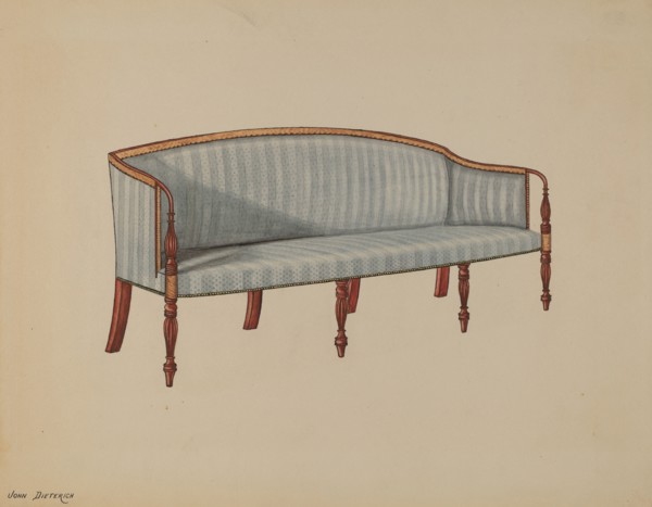 Sofa, 1936. Creator: John Dieterich.